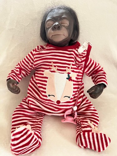 Reborn baby gorilla - pearl, doll