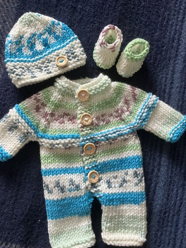 Hand knitted dolls clothes fit - dolls,