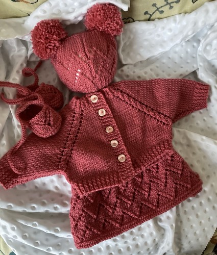 Hand knitted reborn doll - hand,