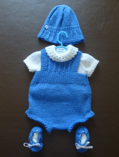 Hand knitted outfit for - outfit, reborn
