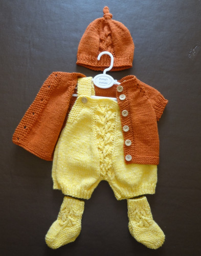 Hand knitted outfit for - knitted,