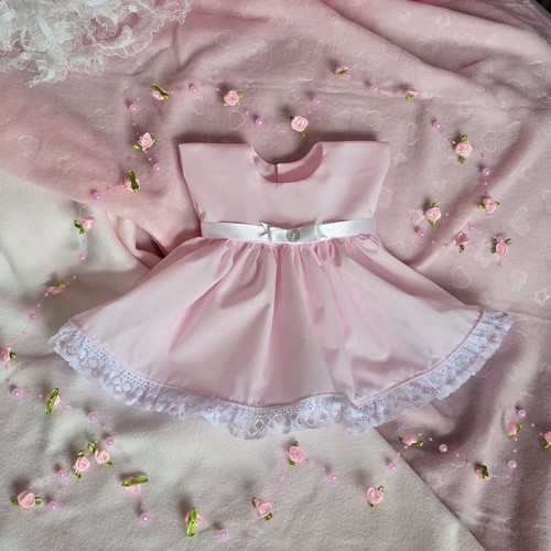 Reborn doll dress - dress, pink