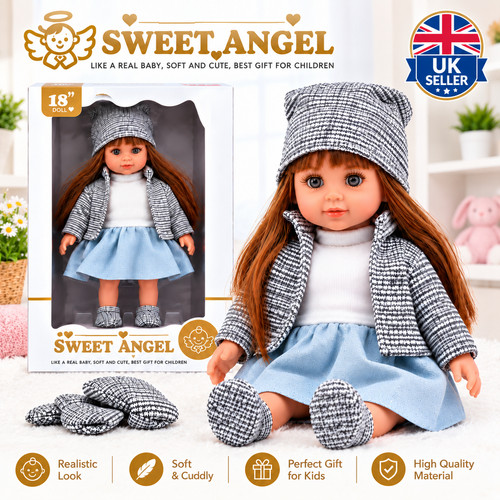 Brown hair reborn baby doll - reborn,