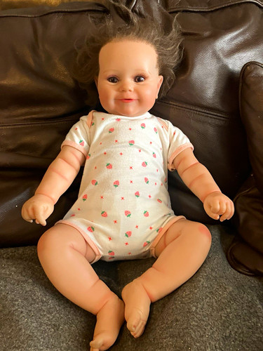 Lifelike girl baby doll brown - lifelike,