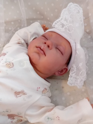 Reborn baby girl doll closed - baby,