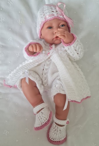 Hand knitted baby reborn - baby,
