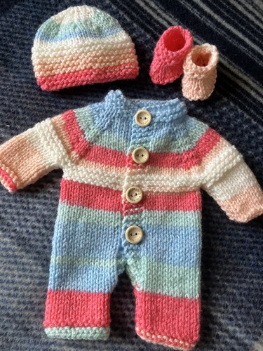 Hand knitted dolls clothes fit - dolls,