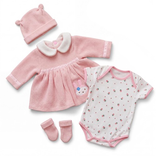 Baby girl doll - 20", clothes