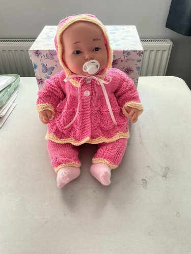 Hand knitted dolls outfit - dolls,