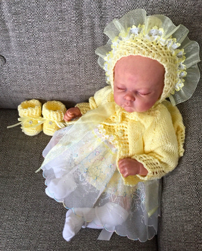 Reborn doll hand knitted