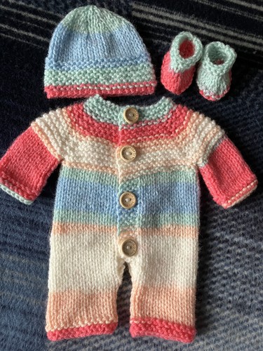 Hand knitted dolls clothes - hand,