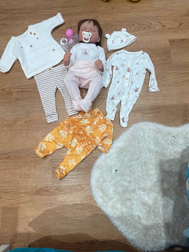 Sleeping baby girl silicone - girl,