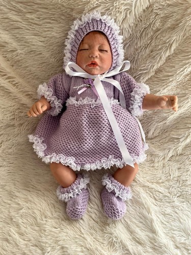 Hand knitted baby girl - hand-knitted,