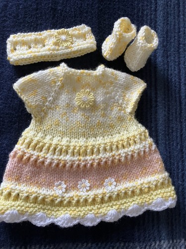 Hand knitted dolls - hand, outfit