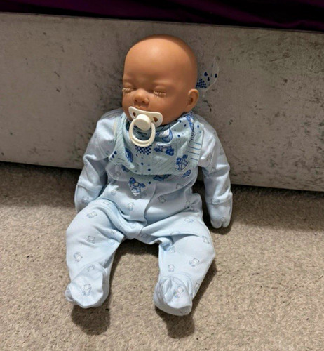 Baby reborn doll sleeping - baby,