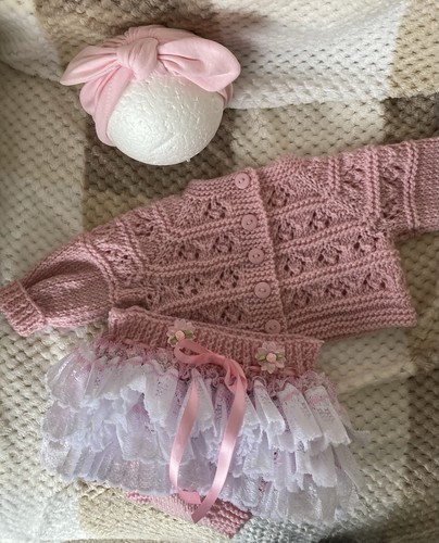 Hand knitted reborn doll - hand,
