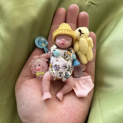 Silicone baby doll reborn mini - doll,