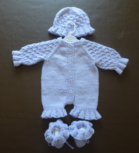 Hand knitted outfit for reborn - knitted,