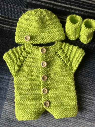 Hand knitted dolls clothes - hand,