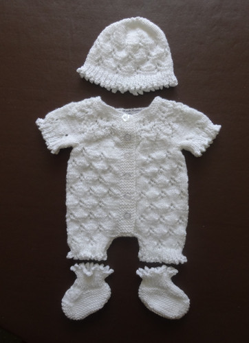 Hand knitted outfit for reborn - knitted,