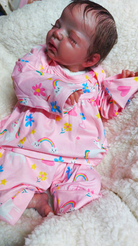Sleeping reborn baby girl doll - sleeping,