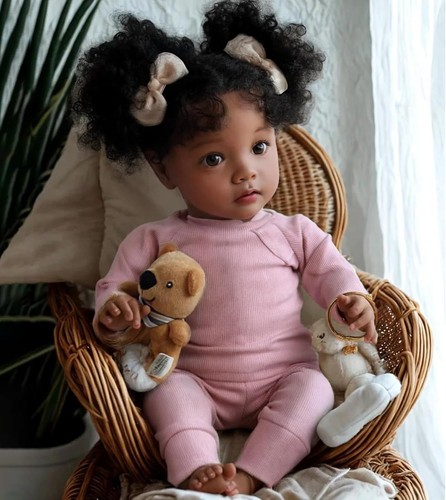 Inch black reborn baby doll - inch,